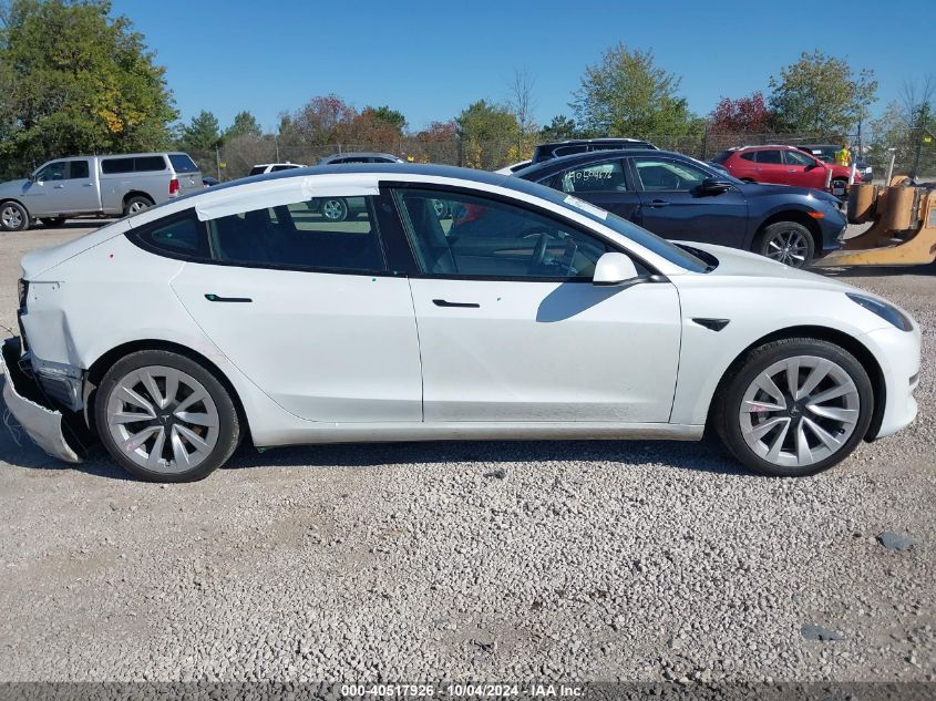 2021 Tesla Model 3 Long Range Dual Motor All-Wheel Drive VIN: 5YJ3E1EB4MF101113 Lot: 40517926