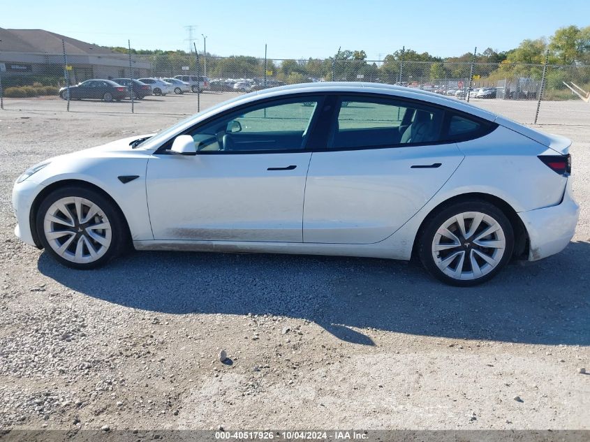 2021 Tesla Model 3 Long Range Dual Motor All-Wheel Drive VIN: 5YJ3E1EB4MF101113 Lot: 40517926