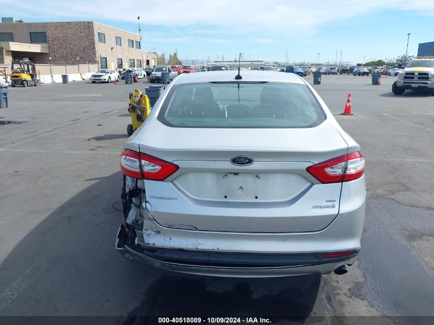 3FA6P0LU4GR305022 2016 Ford Fusion Hybrid Se