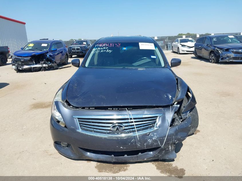 2013 Infiniti G37X VIN: JN1CV6AR6DM760921 Lot: 40518138