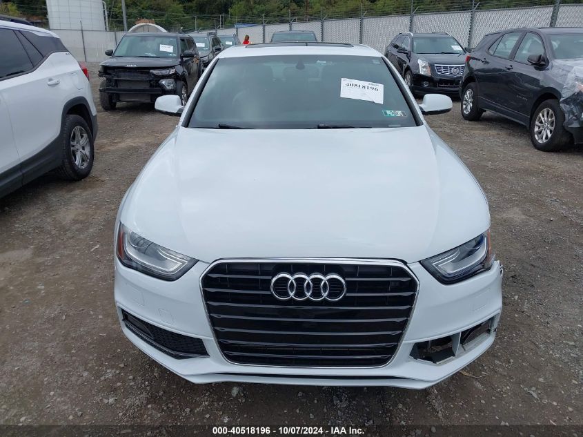 2014 Audi A4 2.0T Premium VIN: WAUFFAFL4EN006777 Lot: 40518196