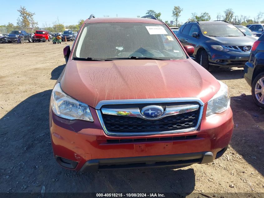 2015 Subaru Forester 2.5I Premium VIN: JF2SJAFCXFH832132 Lot: 40518215