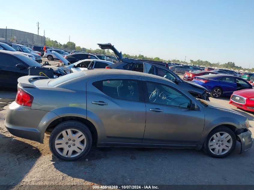 2012 Dodge Avenger Se VIN: 1C3CDZAB9CN122700 Lot: 40518269