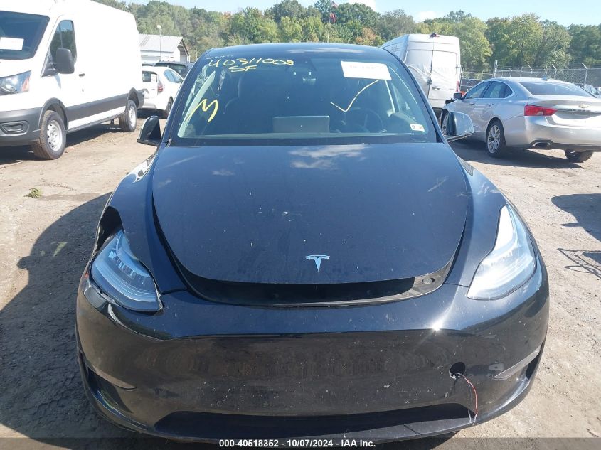 2022 Tesla Model Y VIN: 7SAYGDEE8NF429568 Lot: 40518352