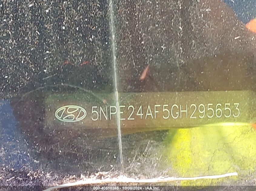 5NPE24AF5GH295653 2016 Hyundai Sonata Se