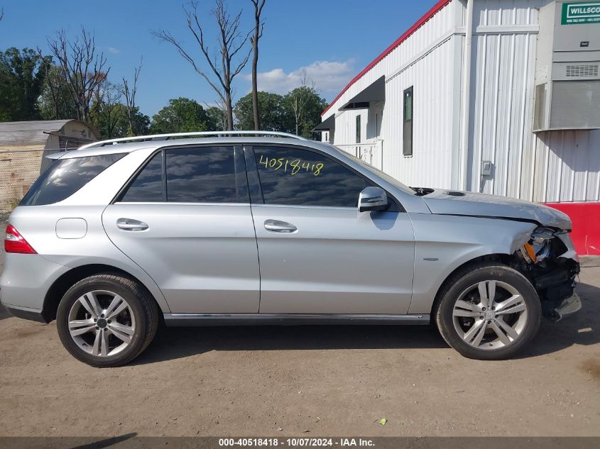 2012 Mercedes-Benz Ml 350 4Matic VIN: 4JGDA5HB3CA031576 Lot: 40518418