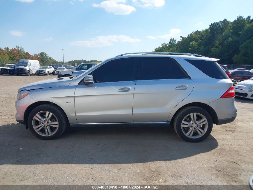 2012 Mercedes-Benz Ml 350 4Matic VIN: 4JGDA5HB3CA031576 Lot: 40518418