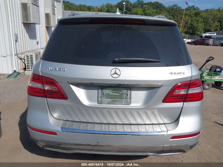 2012 Mercedes-Benz Ml 350 4Matic VIN: 4JGDA5HB3CA031576 Lot: 40518418