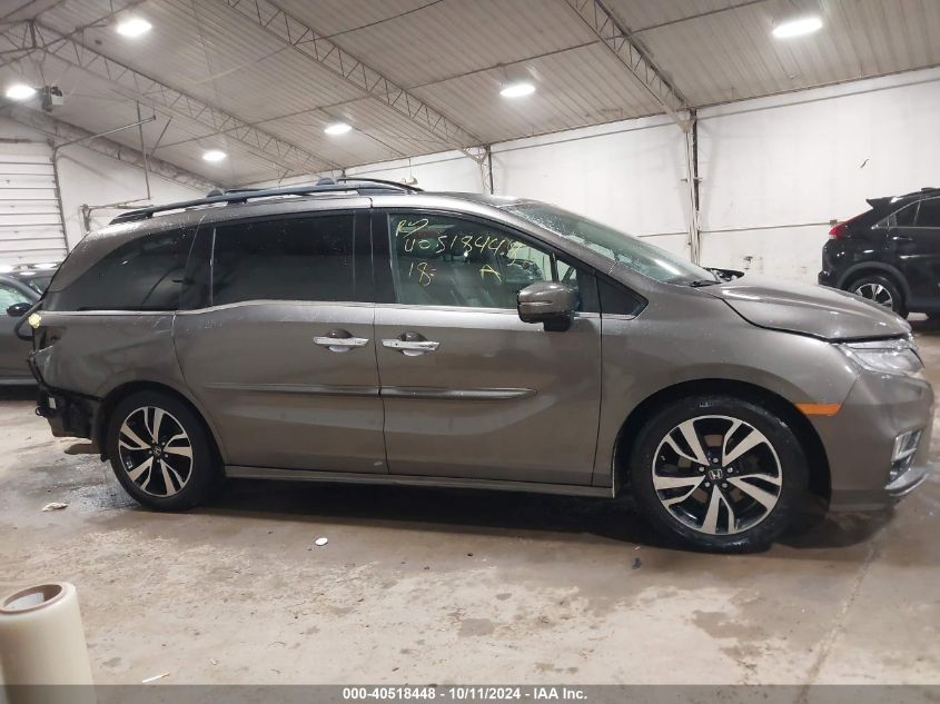 2018 Honda Odyssey Elite VIN: 5FNRL6H91JB005201 Lot: 40518448