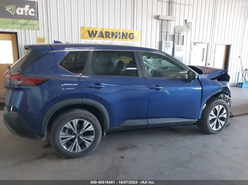 2022 Nissan Rogue Sv VIN: 5N1BT3BB6NC681007 Lot: 40518451