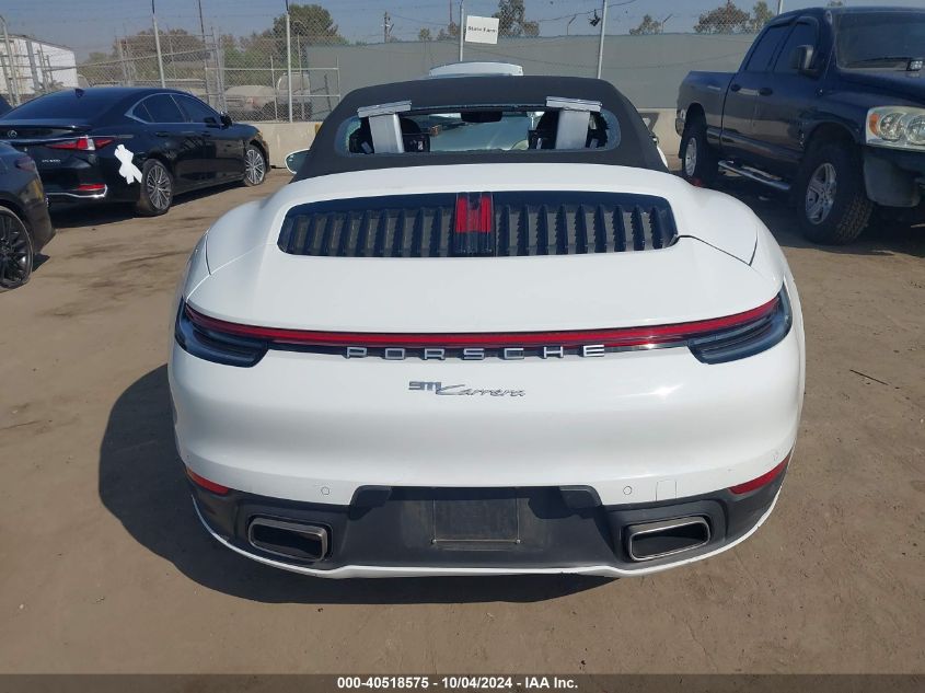 2021 Porsche 911 Carrera 4 /Carrera VIN: WP0CA2A95MS239590 Lot: 40518575