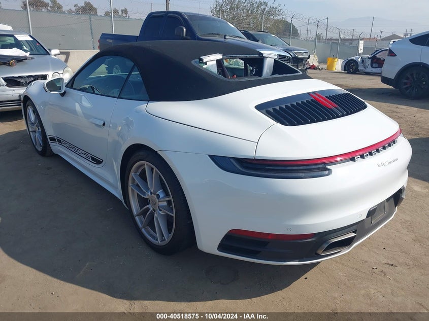 2021 PORSCHE 911 3.0L H-6 DI, DOHC, V(VIN: WP0CA2A95MS239590