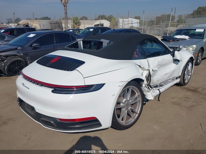2021 PORSCHE 911 3.0L H-6 DI, DOHC, V(VIN: WP0CA2A95MS239590