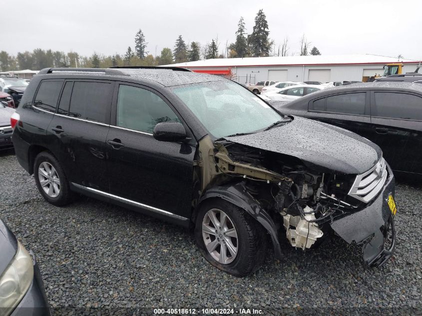 5TDBK3EH3DS255277 2013 Toyota Highlander Base Plus V6