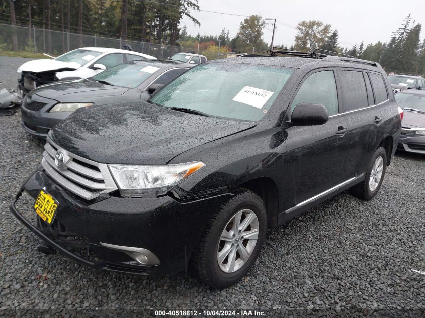 5TDBK3EH3DS255277 2013 Toyota Highlander Base Plus V6