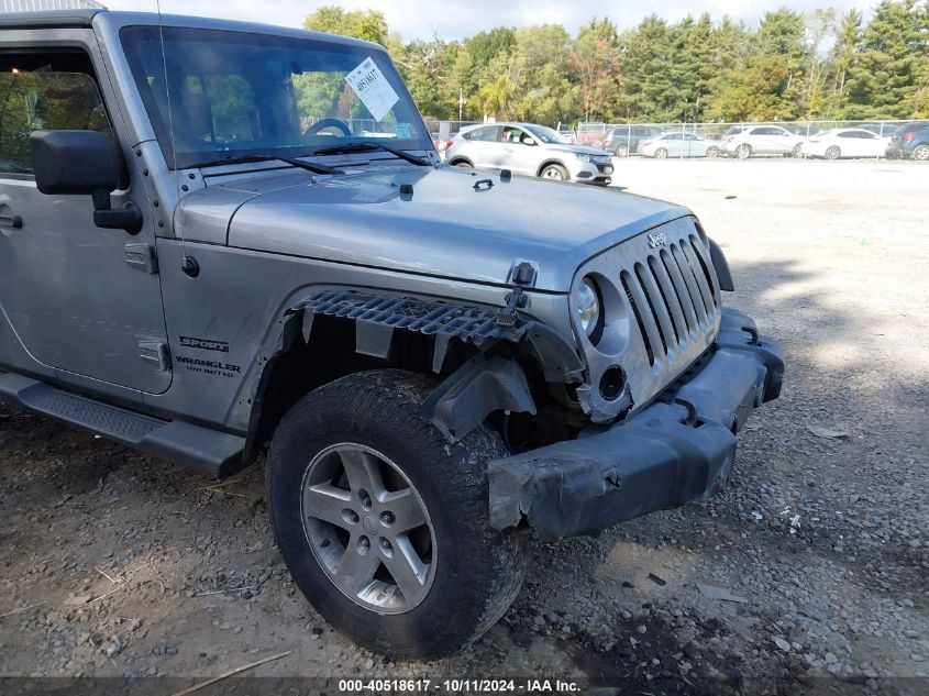 2016 Jeep Wrangler Unlimited Sport VIN: 1C4BJWDG2GL281985 Lot: 40518617