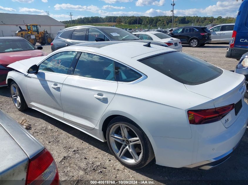 2022 Audi A5 Sportback Premium 45 Tfsi S Line Quattro S Tronic VIN: WAUDACF5XNA014991 Lot: 40518768