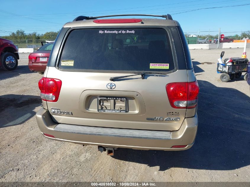 2006 Toyota Sequoia Sr5 V8 VIN: 5TDBT44A76S260380 Lot: 40518882