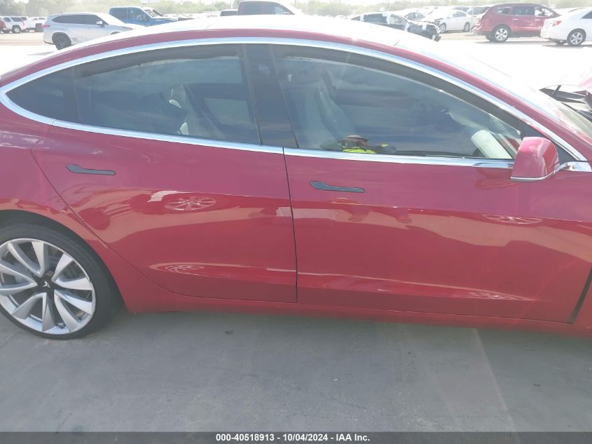 5YJ3E1EB4JF100751 2018 Tesla Model 3 Long Range/Performance