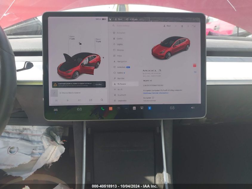 5YJ3E1EB4JF100751 2018 Tesla Model 3 Long Range/Performance