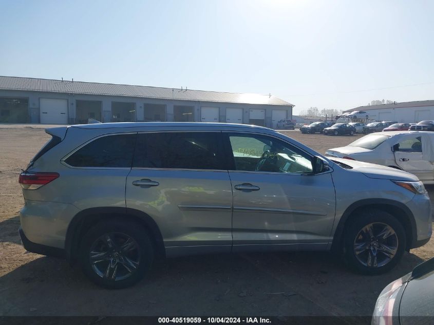 5TDDZRFH4HS405165 2017 Toyota Highlander Limited Platinum