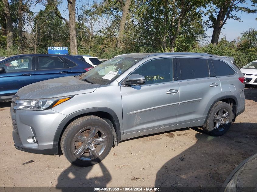 5TDDZRFH4HS405165 2017 Toyota Highlander Limited Platinum