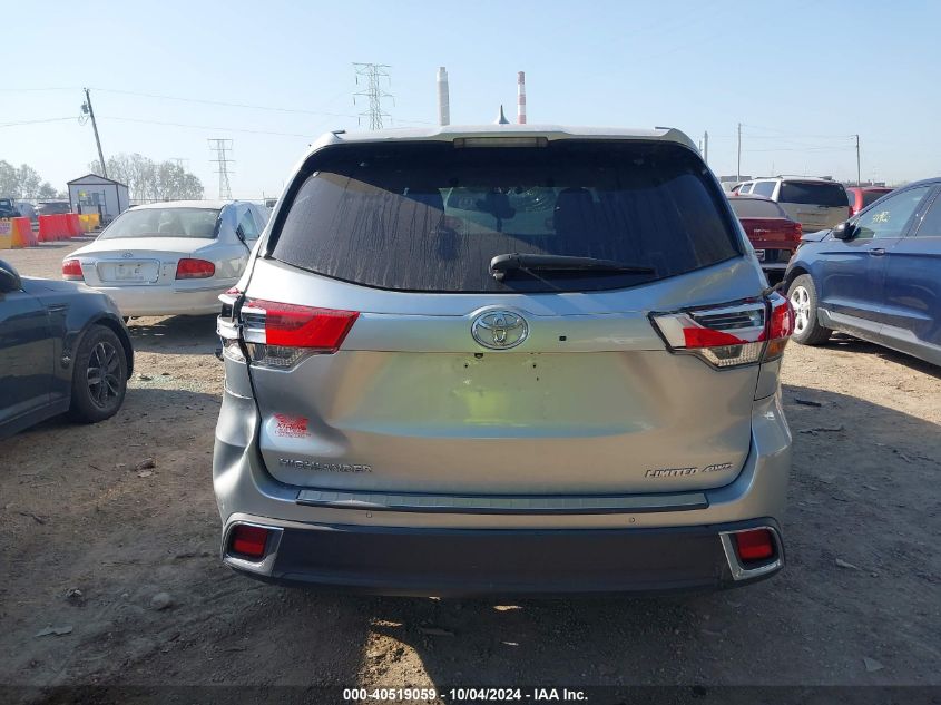 5TDDZRFH4HS405165 2017 Toyota Highlander Limited Platinum