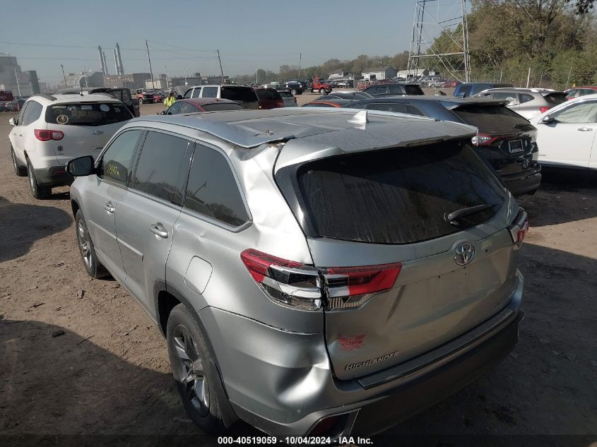 5TDDZRFH4HS405165 2017 Toyota Highlander Limited Platinum