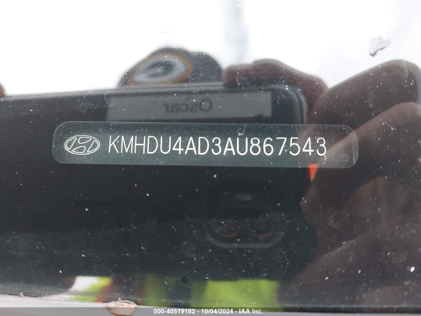 KMHDU4AD3AU867543 2010 Hyundai Elantra Gls