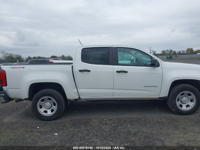 2022 Chevrolet Colorado 4Wd Short Box Wt VIN: 1GCGTBEN5N1191678 Lot: 40519190