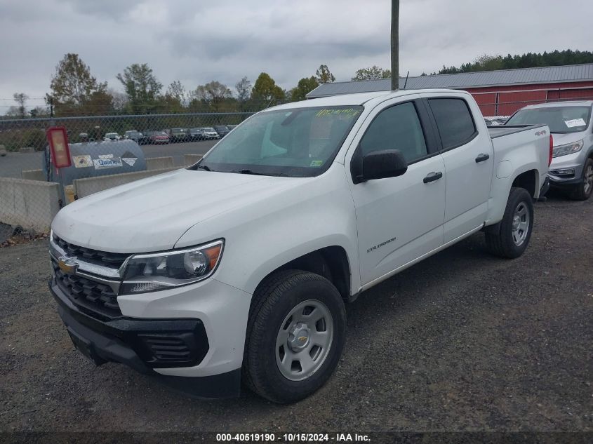 2022 Chevrolet Colorado 4Wd Short Box Wt VIN: 1GCGTBEN5N1191678 Lot: 40519190