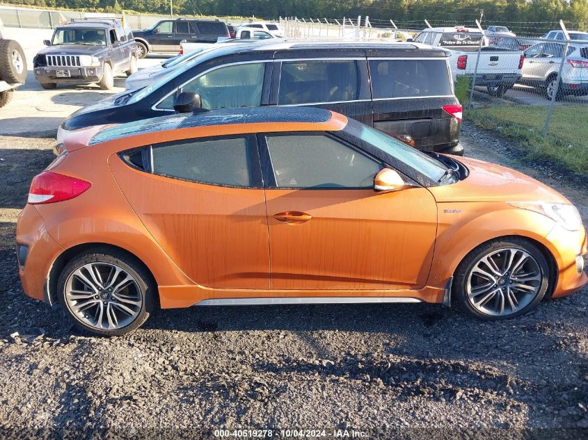 2016 Hyundai Veloster Turbo VIN: KMHTC6AE7GU286820 Lot: 40519278