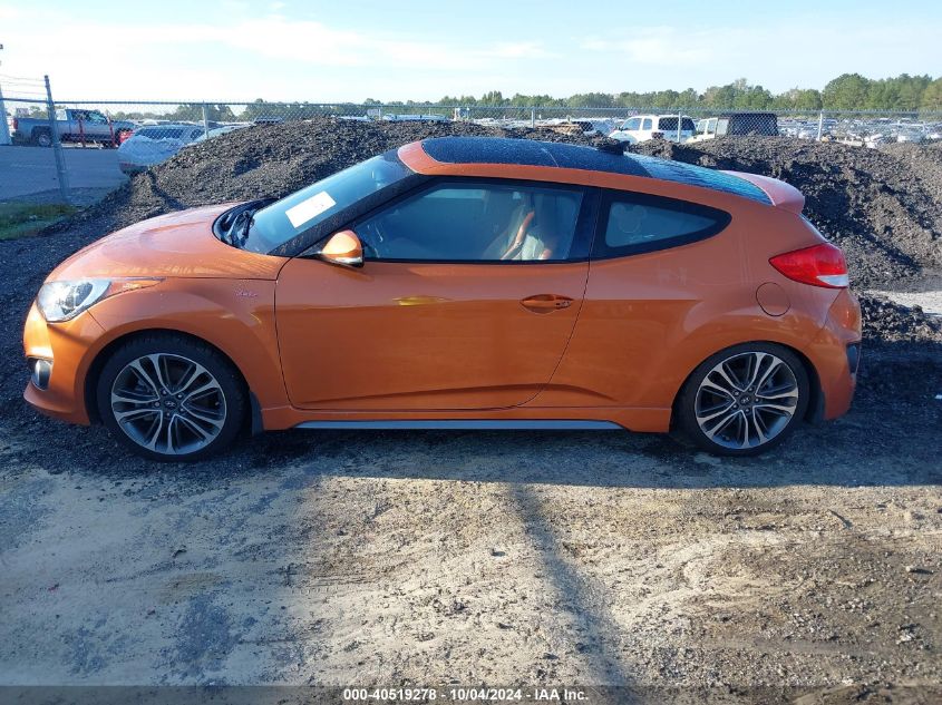 2016 Hyundai Veloster Turbo VIN: KMHTC6AE7GU286820 Lot: 40519278