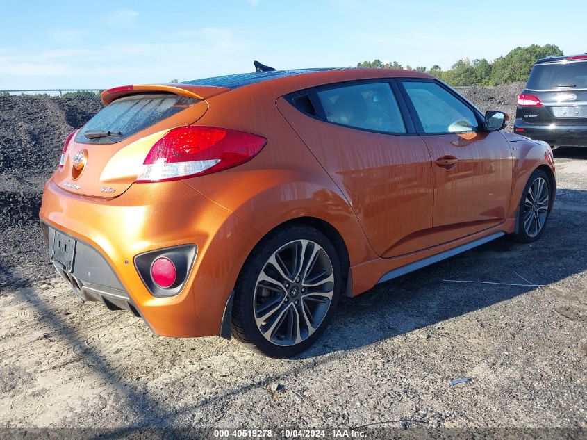 2016 Hyundai Veloster Turbo VIN: KMHTC6AE7GU286820 Lot: 40519278