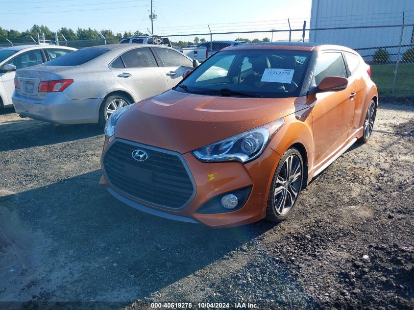 2016 Hyundai Veloster Turbo VIN: KMHTC6AE7GU286820 Lot: 40519278