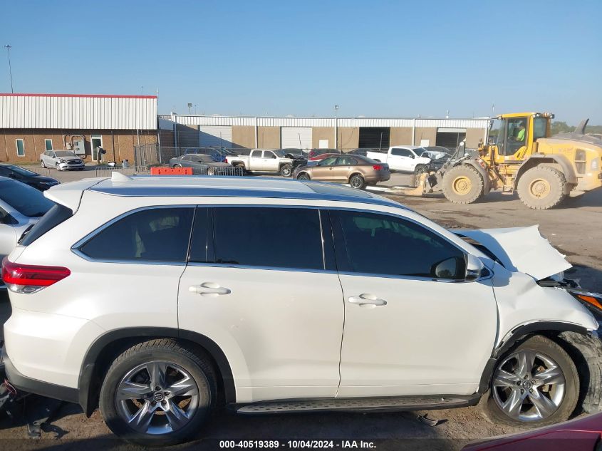 5TDYZRFH1HS221979 2017 Toyota Highlander Limited