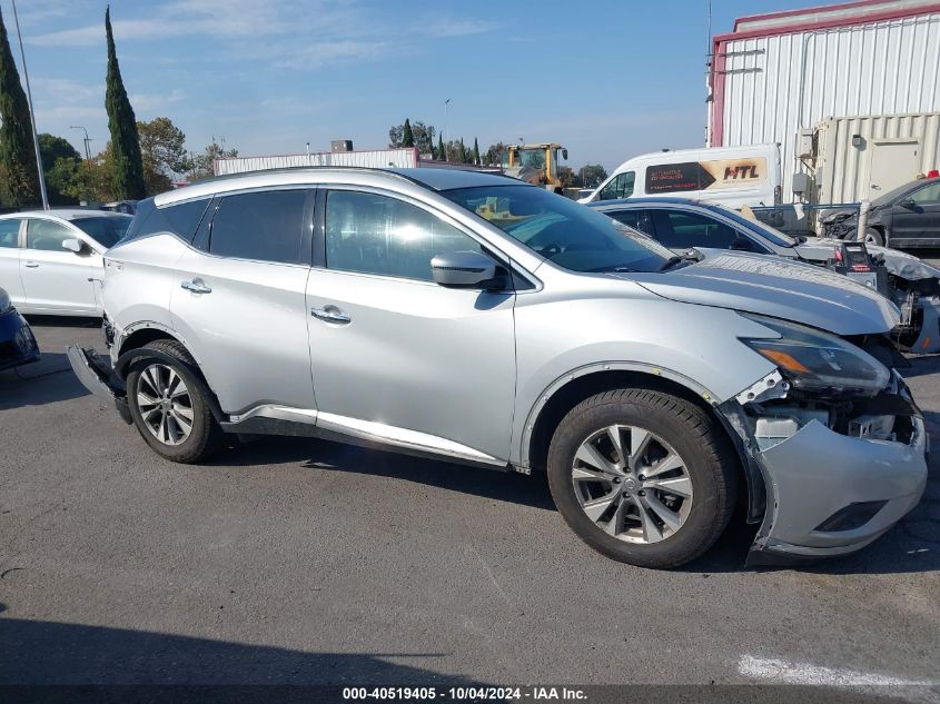 5N1AZ2MG0JN137419 2018 Nissan Murano Sv