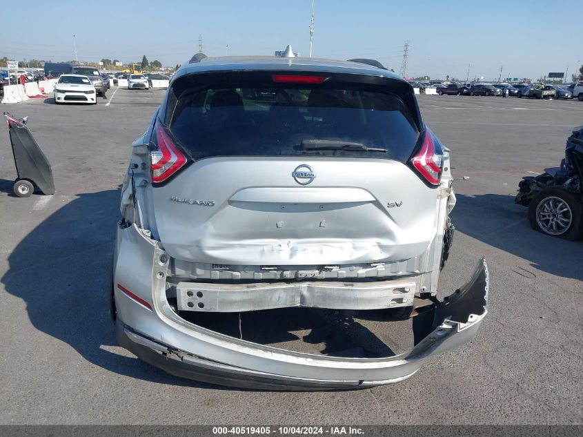 5N1AZ2MG0JN137419 2018 Nissan Murano Sv