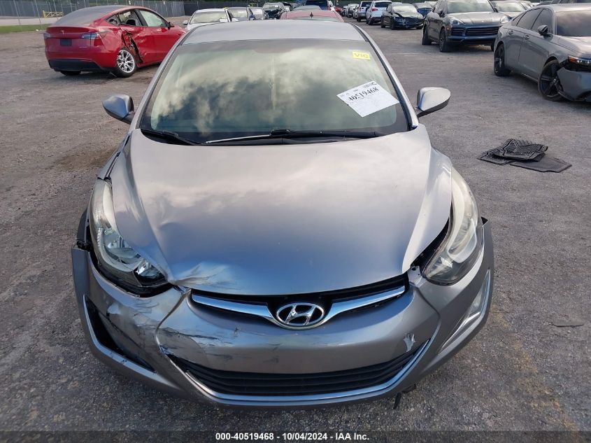 2016 Hyundai Elantra Se VIN: 5NPDH4AE0GH774273 Lot: 40519468