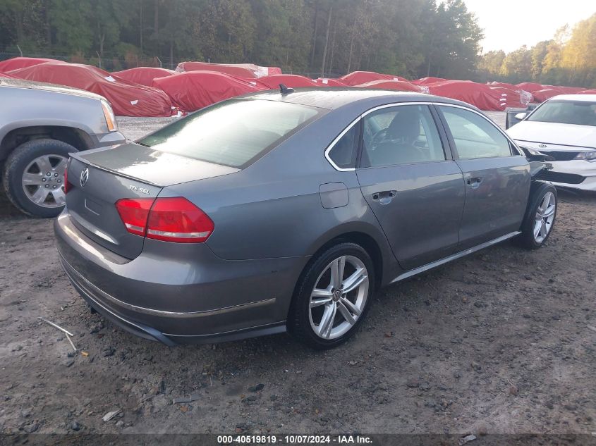 1VWCN7A32EC101592 2014 Volkswagen Passat 2.0L Tdi Sel Premium