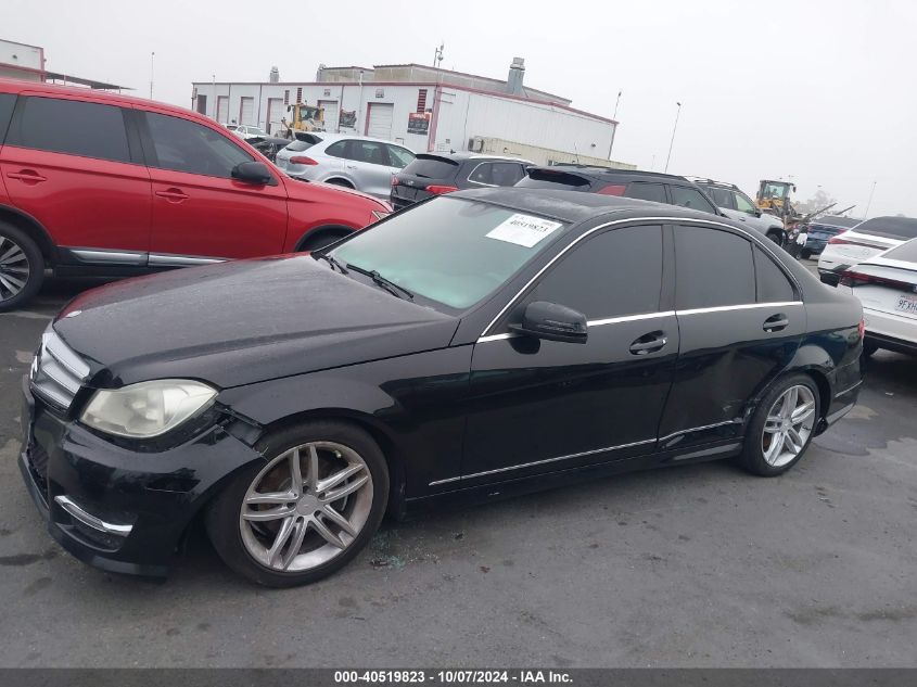 2013 Mercedes-Benz C 250 Luxury/Sport VIN: WDDGF4HB3DA827734 Lot: 40519823