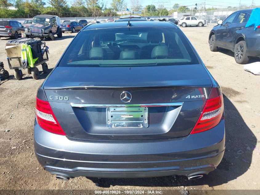 2013 Mercedes-Benz C 300 Luxury 4Matic/Sport 4Matic VIN: WDDGF8AB1DR278537 Lot: 40519828