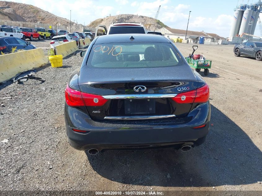 2014 Infiniti Q50 Premium/Sport VIN: JN1BV7AR5EM688290 Lot: 40520010