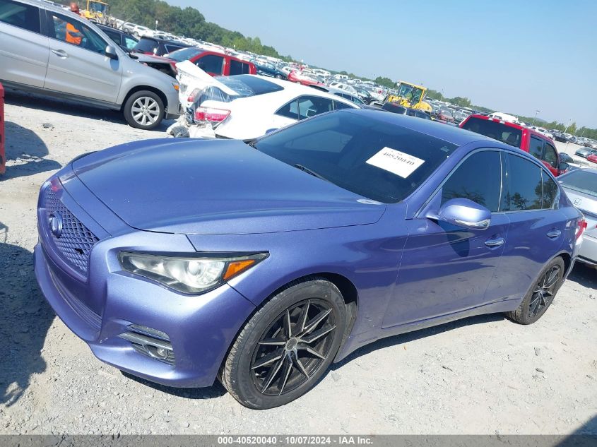 2014 Infiniti Q50 Premium VIN: JN1BV7AR0EM702015 Lot: 40520040