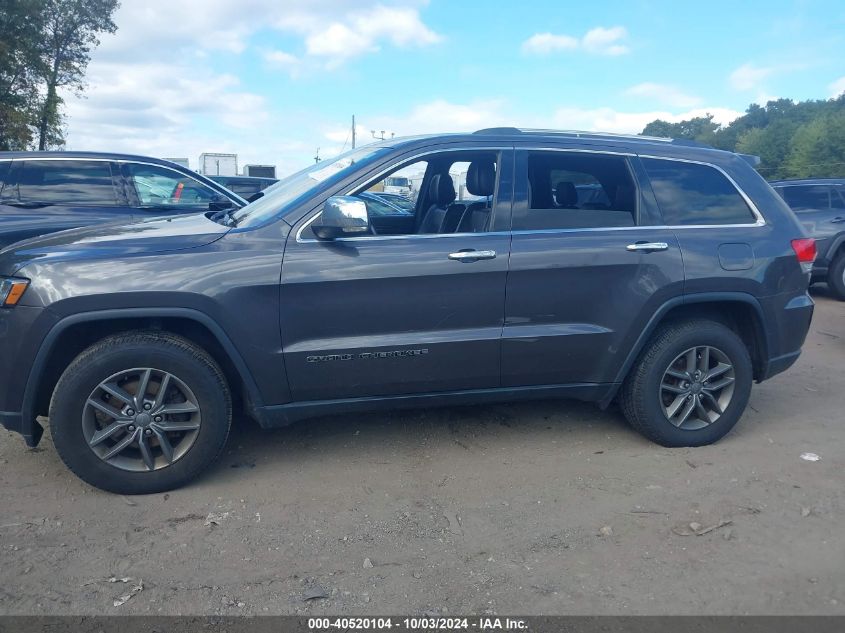 2017 Jeep Grand Cherokee Limited 4X4 VIN: 1C4RJFBGXHC627820 Lot: 40520104