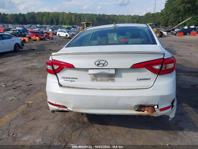 2017 Hyundai Sonata Limited VIN: 5NPE34AF8HH526303 Lot: 40520122