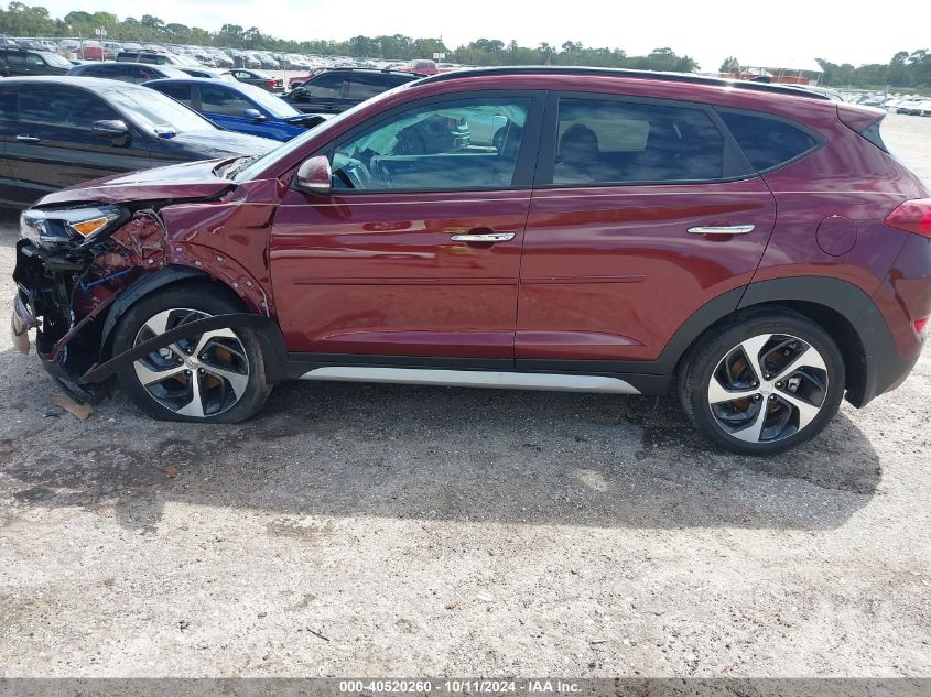 2017 Hyundai Tucson Limited/Sport And Eco/Se VIN: KM8J3CA22HU359363 Lot: 40520260