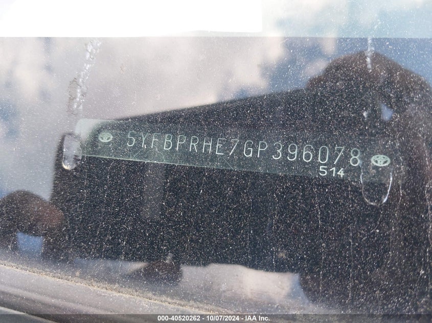 2016 TOYOTA COROLLA LE ECO - 5YFBPRHE7GP396078