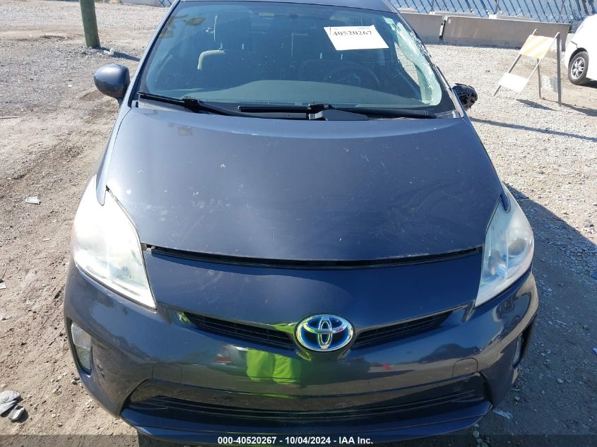 2013 Toyota Prius Two VIN: JTDKN3DU9D1706537 Lot: 40520267