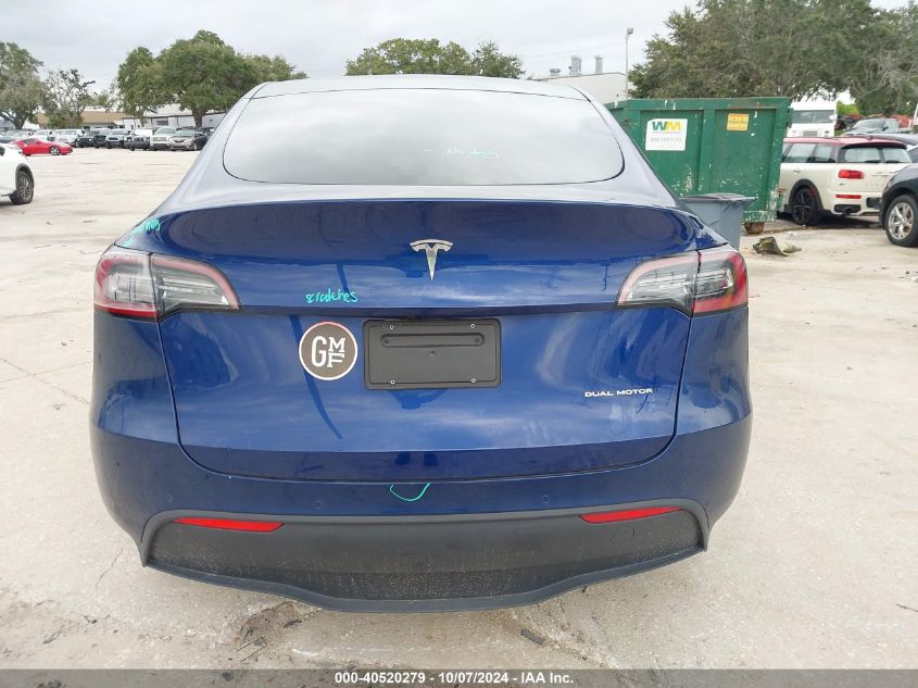 2020 Tesla Model Y Long Range Dual Motor All-Wheel Drive VIN: 5YJYGDEE3LF029556 Lot: 40520279